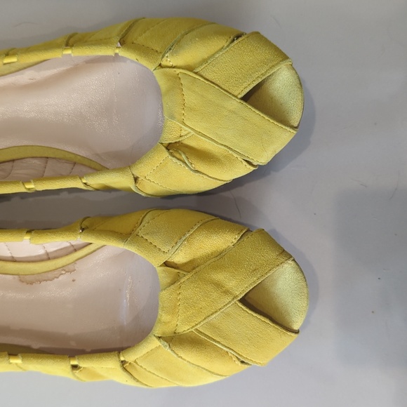 Nine West Yellow Suede Flats - Picture 8 of 11